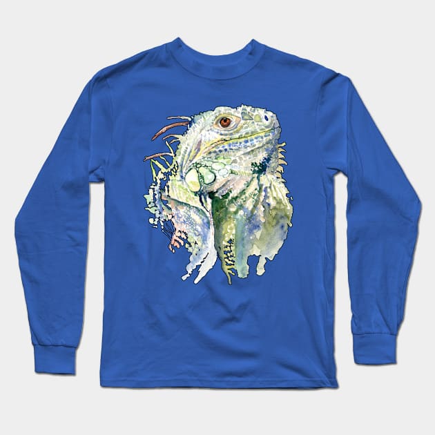 Iguana Long Sleeve T-Shirt by Zodiart